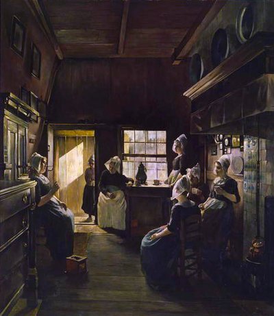 Gesprek, 1888 door P. Weimar